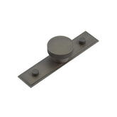 Thaxted Cupboard Knobs 40mm Stepped Backplate Dark Bronze - Hoxton Kits